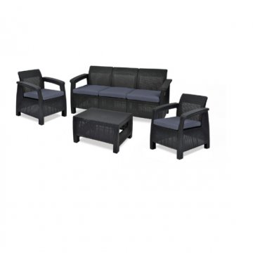 set rattan sintetico triple 