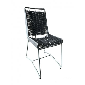 Silla Tulum Gris Entrelazada 